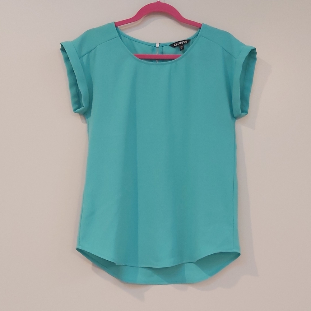 Teal Express blouse